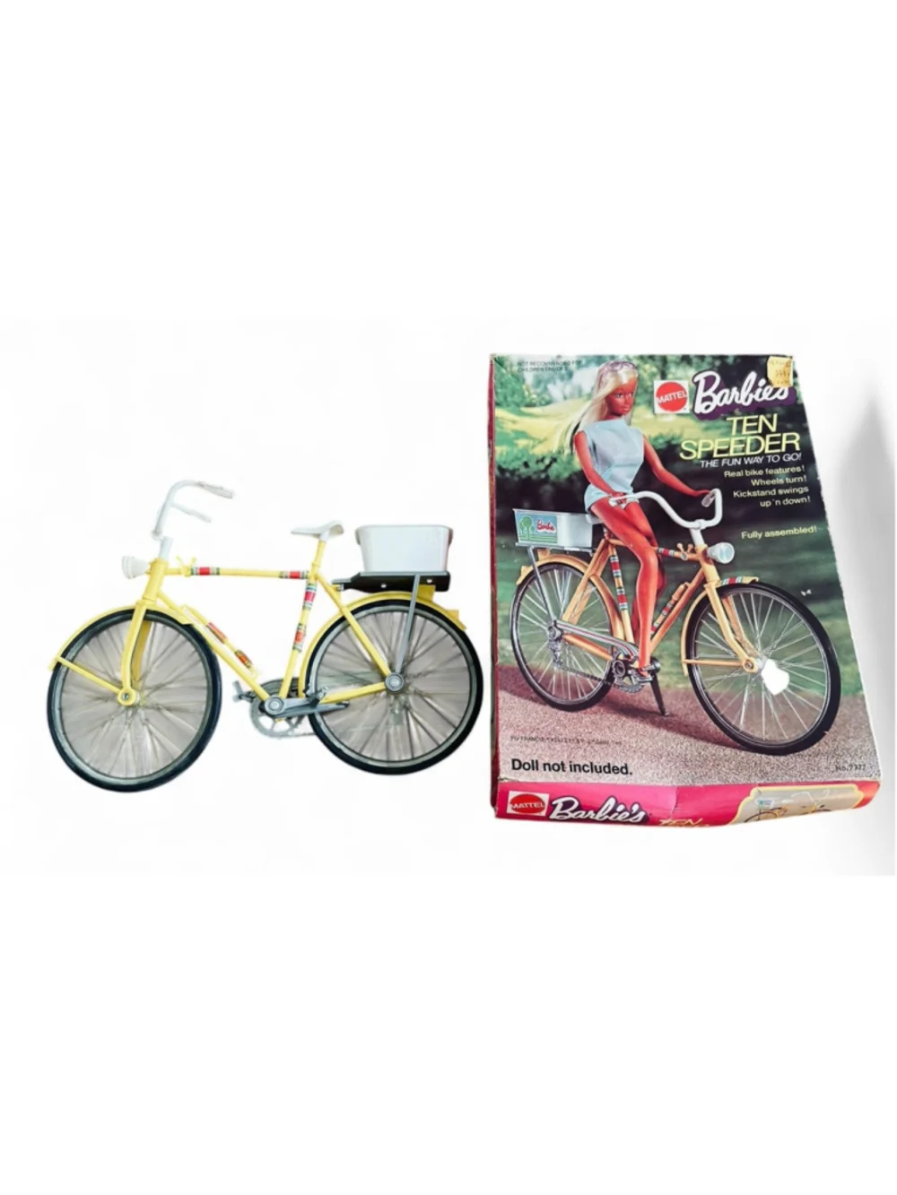 Vintage Original Box & Stickers 1973 Barbie Ten Speeder Bicycle No. 7777